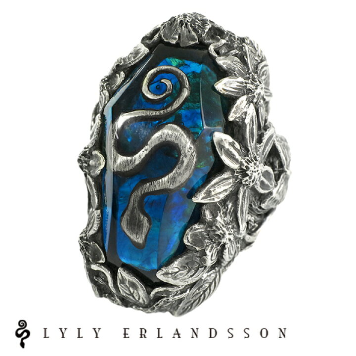 楽天市場】LYLY ERLANDSSON the LYLY red blue シルバー リング 7号 