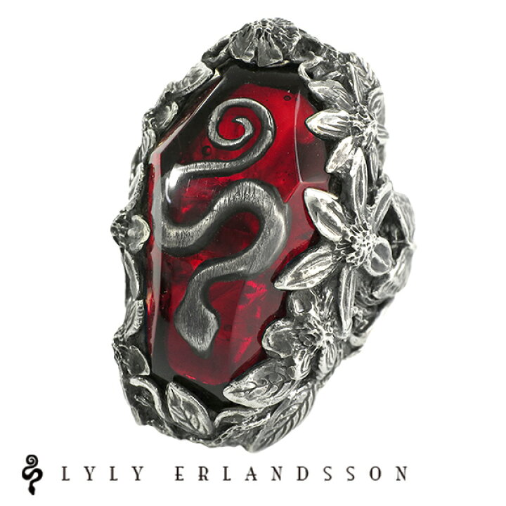 楽天市場】LYLY ERLANDSSON the LYLY red blue シルバー リング 7号 