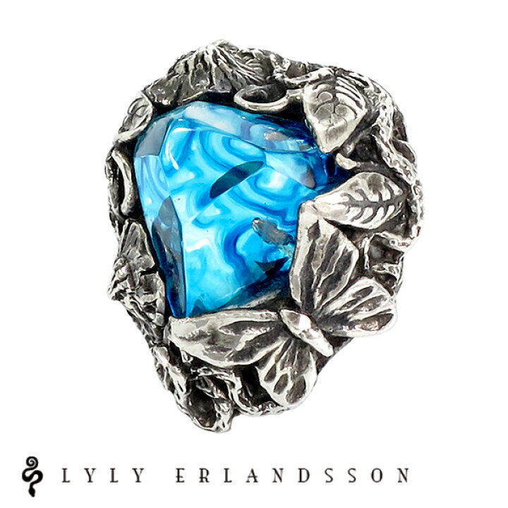 楽天市場】LYLY ERLANDSSON the WINTER Ice Blue アイスブルー ピアス  