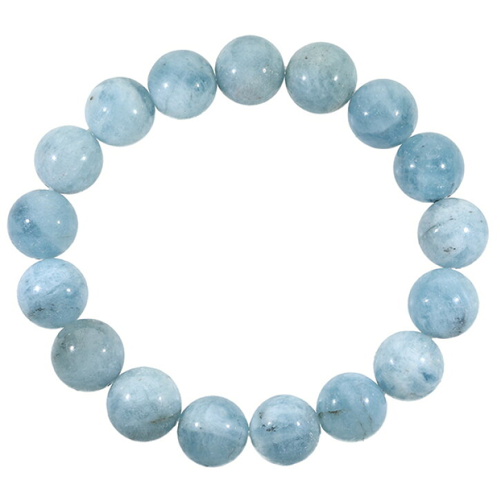 楽天市場】アクアマリン ブレスレット 12mm 17.5~19.5cm M~LL サイズ 3 