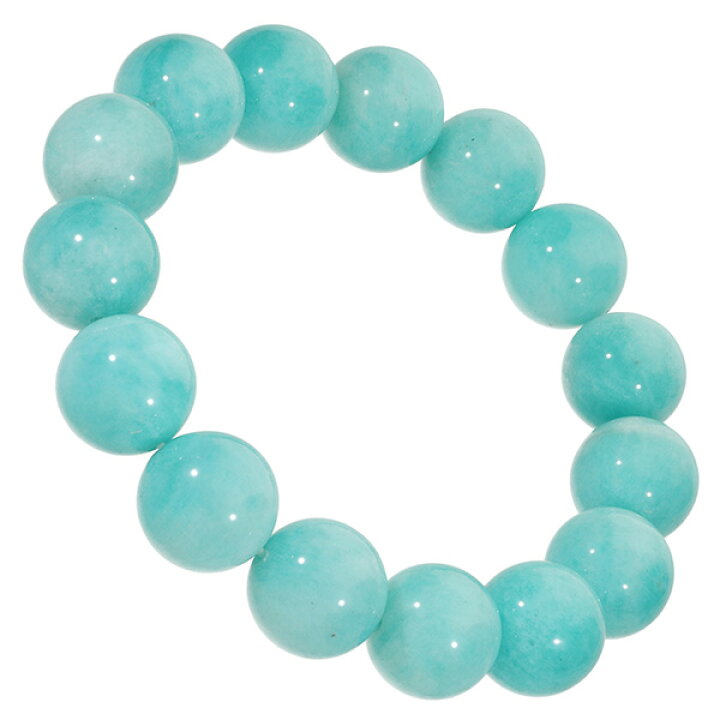 楽天市場】アマゾナイト ブレスレット 大玉 14mm 18~20.5cm M~LL 