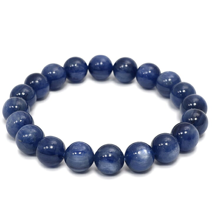 楽天市場】10mm 19cm 高品質 カイヤナイト ブレスレット メンズL 