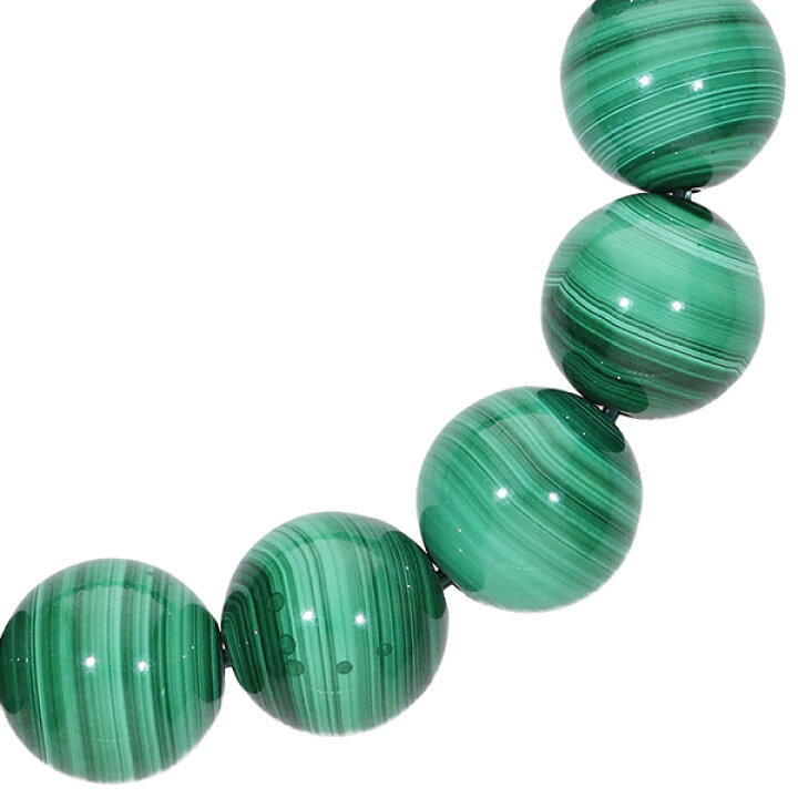 楽天市場】マラカイト ブレスレット 12mm 17.5cm メンズM レディースL 
