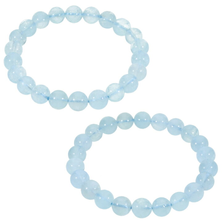 楽天市場】アクアマリン ブレスレット 8.5mm 16.5~17.5cm S~L サイズ 3 
