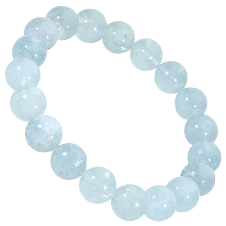楽天市場】アクアマリン ブレスレット 9.5mm 17.5~19.5cm M~LL サイズ 