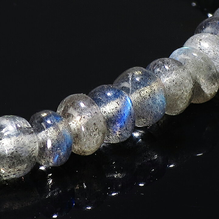 楽天市場】5.3mm 17.5cm ラブラドライト ブレスレット メンズM 