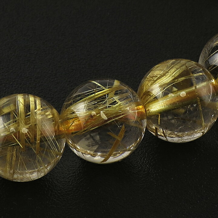 楽天市場】9.5mm 17.5cm 最高級 8A 金針ルチルクォーツ ブレスレット 