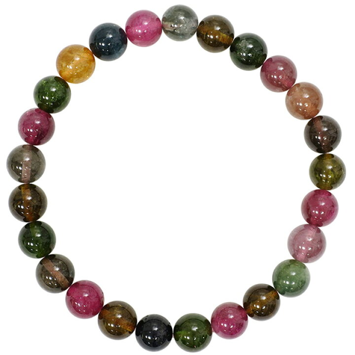 楽天市場】7mm 16.5cm 高品質 トルマリン ブレスレット レディースS  