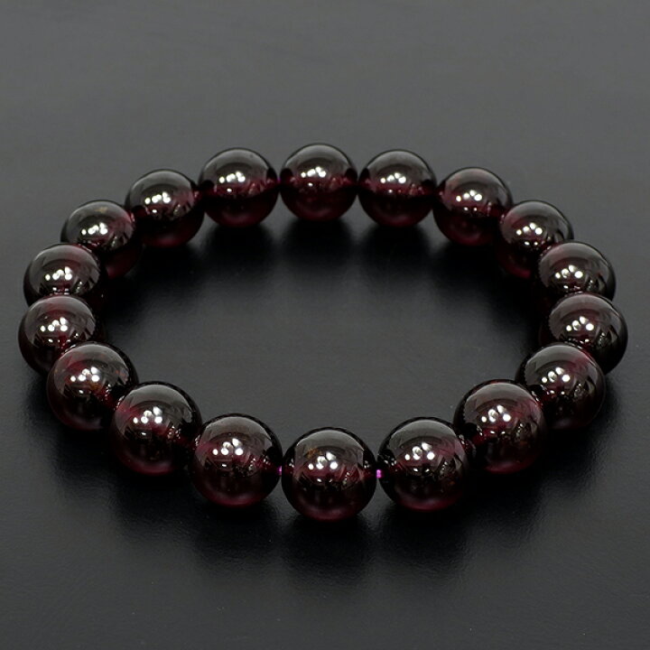 楽天市場】ガーネット 高品質 ブレスレット 10.8mm 18cm メンズM 