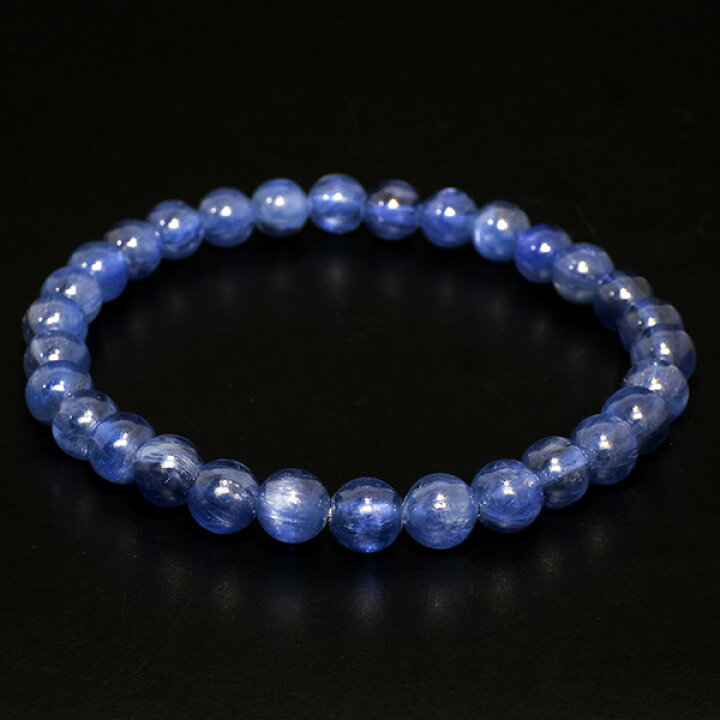 楽天市場】カイヤナイト ブレスレット 高品質 6A グレード 6mm 17cm 