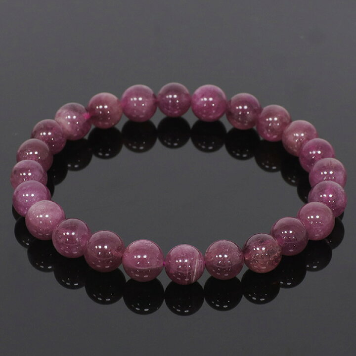 楽天市場】ピンクトルマリン ブレスレット 7.5mm 17cm レディースM 