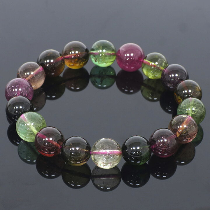 楽天市場】最高品質 トルマリン ブレスレット 11.3mm 18cm メンズM  