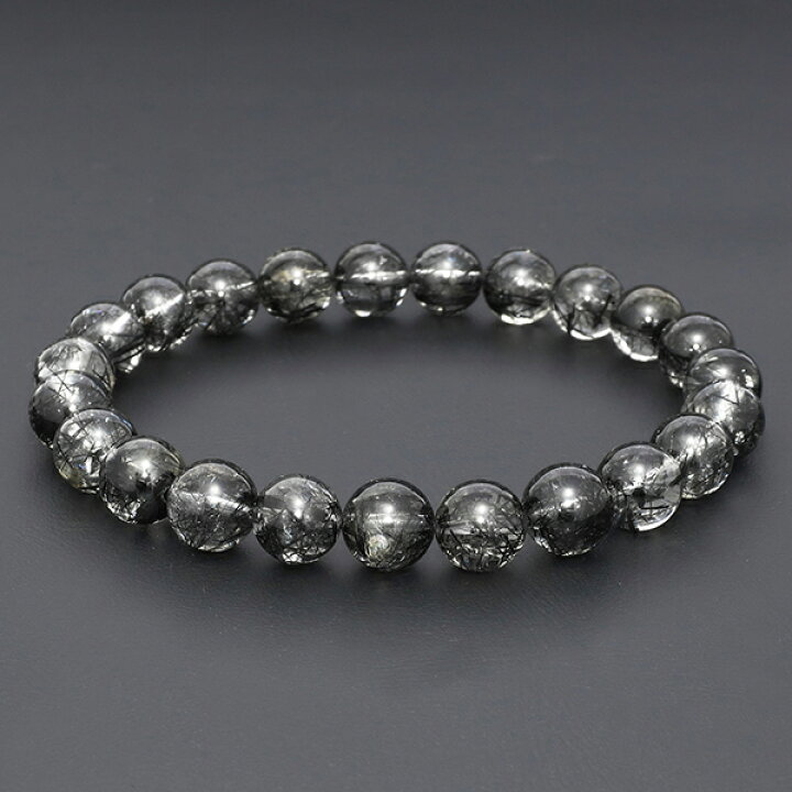 楽天市場】ブラックルチルクォーツ ブレスレット 8mm 17.5cm ブラック 