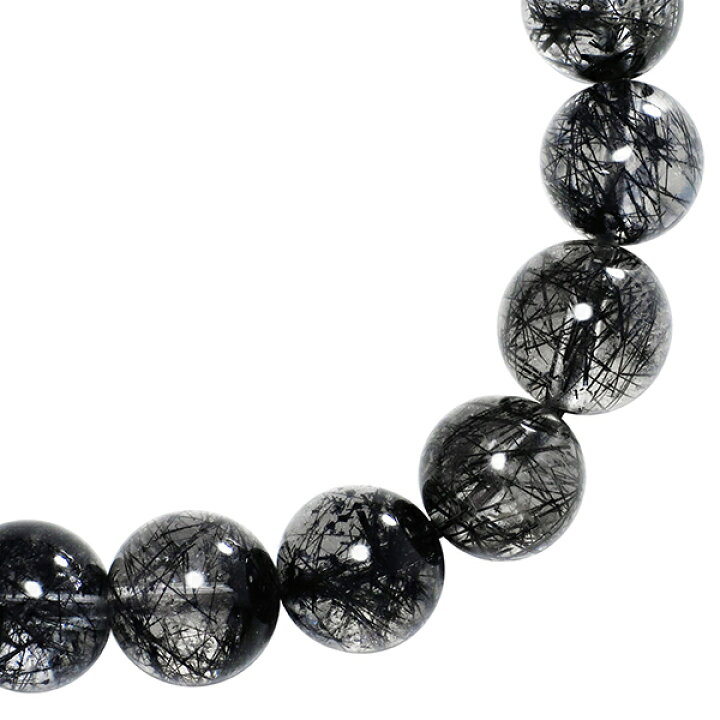 楽天市場】ブラックルチルクォーツ ブレスレット 8.5mm 17.5cm 