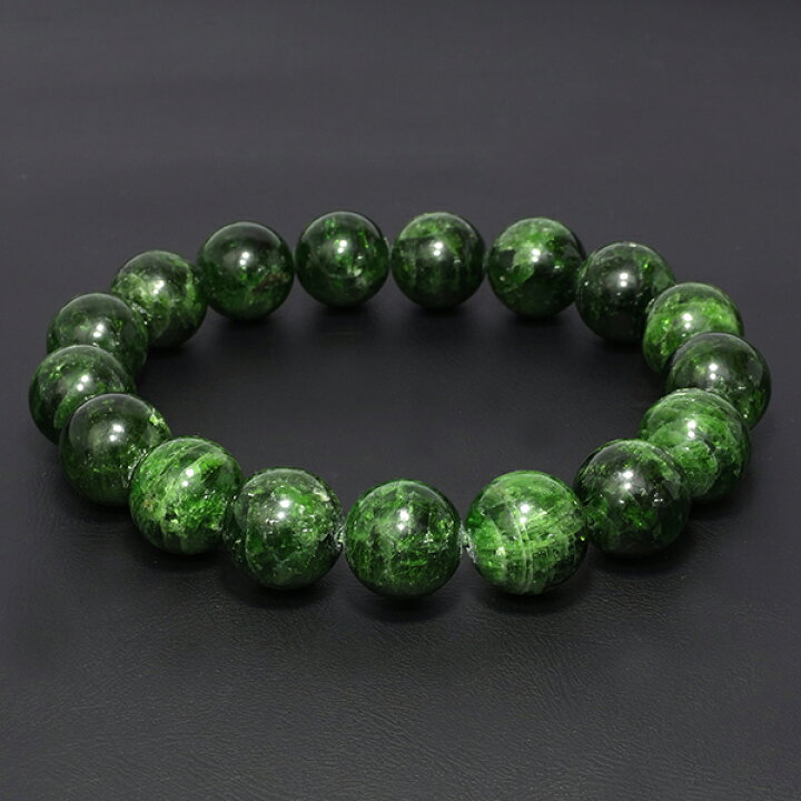楽天市場】クロムダイオプサイト ブレスレット 12.5mm 19cm メンズL 