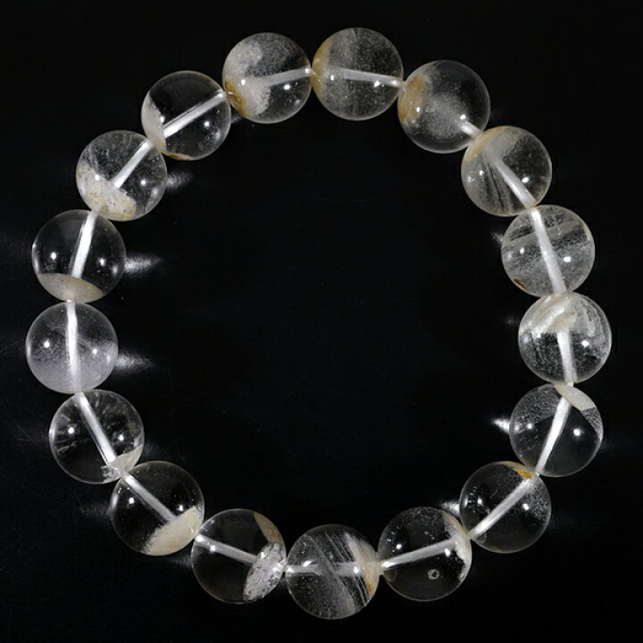 楽天市場】ホワイトガーデンクォーツ ブレスレット 12mm 18.5cm メンズ 