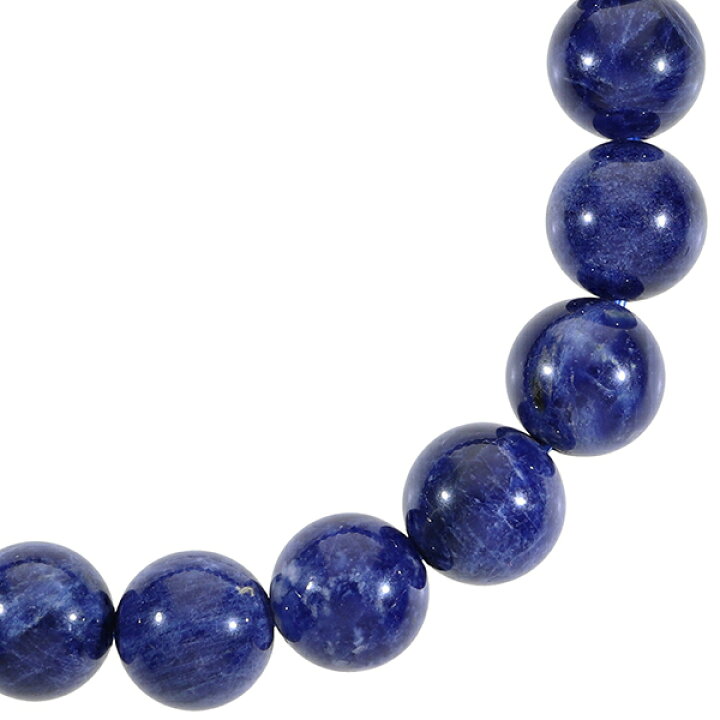 楽天市場】ソーダライト 高品質 ブレスレット 9.5mm 17〜19cm M〜LL 
