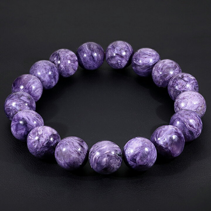 楽天市場】チャロアイト ブレスレット 12mm 18cm メンズM レディースL  