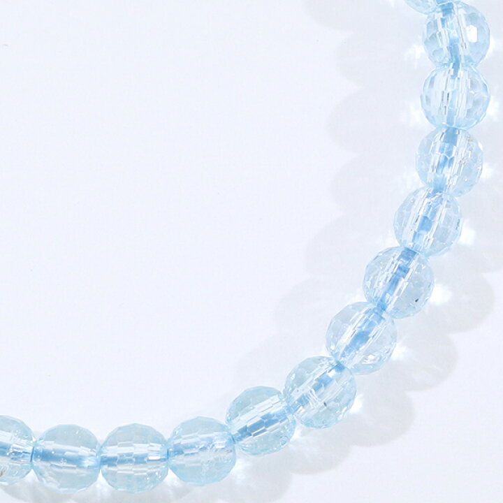 楽天市場】ブルートパーズ カット ブレスレット 5mm 16.5~17.5cm S〜M 