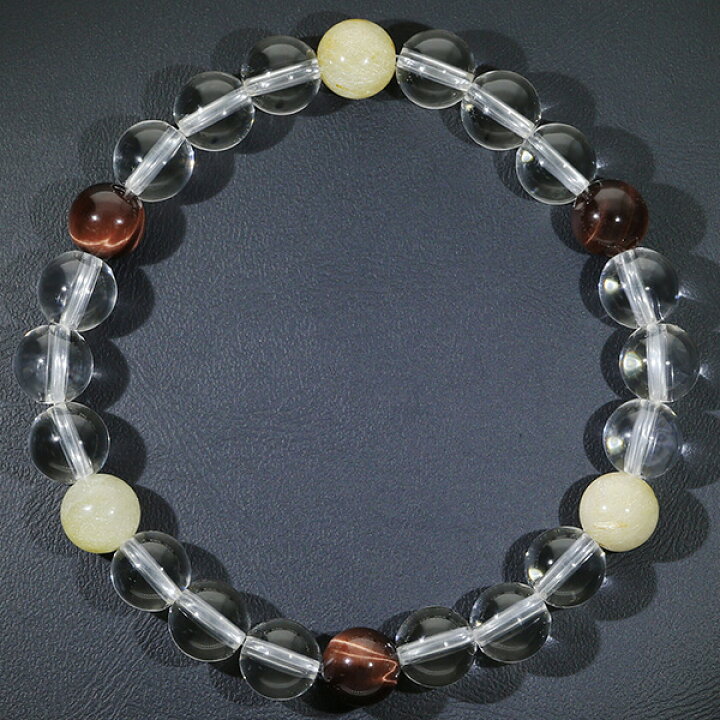 楽天市場】タイガーアイ ルチルクォーツ 水晶 ブレスレット 8mm 18cm 