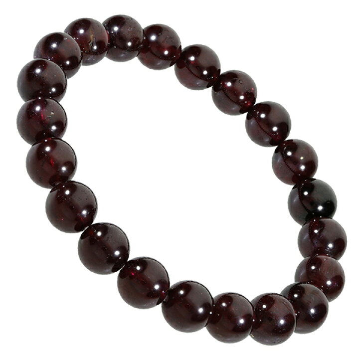 楽天市場】ガーネット ブレスレット 9mm 17.5cm メンズM レディースL  