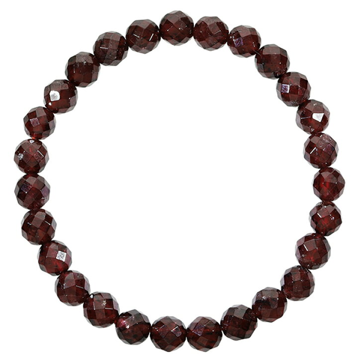 楽天市場】ガーネット カット ブレスレット 6.5mm 16.5〜17.5cm S〜L 