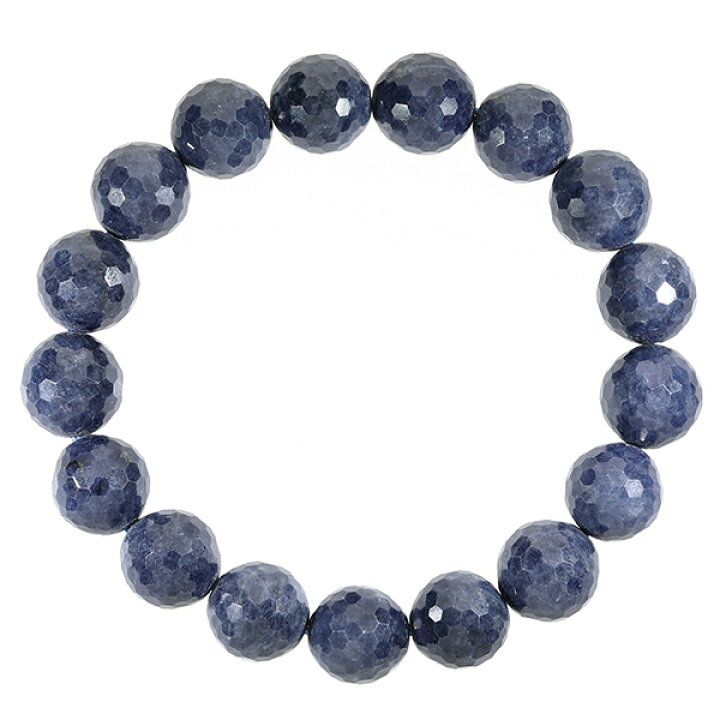 楽天市場】サファイア ブレスレット カット 12mm 18.5cm メンズL 
