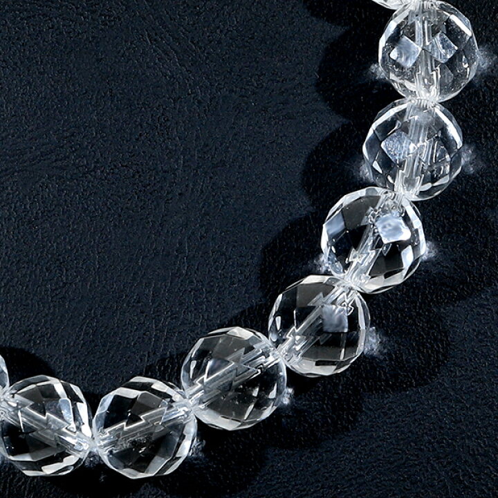 楽天市場】水晶 ブレスレット カット 8mm 16〜17.5cm S〜L サイズ 天然 
