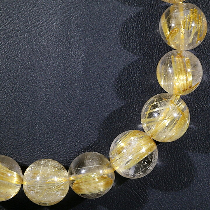 楽天市場】タイチンルチル 6A グレード ブレスレット 10mm 18cm メンズ  