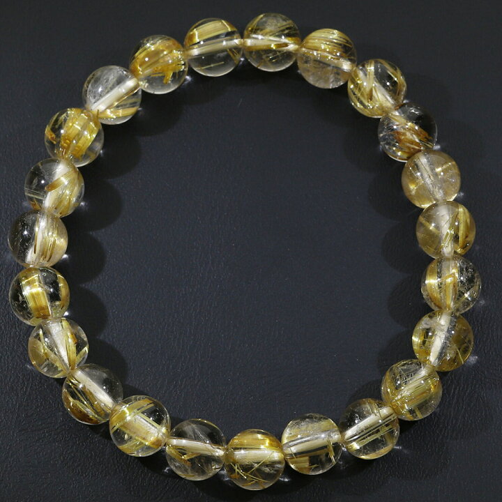 楽天市場】タイチンルチル 8A グレード ブレスレット 7.8mm 17cm 