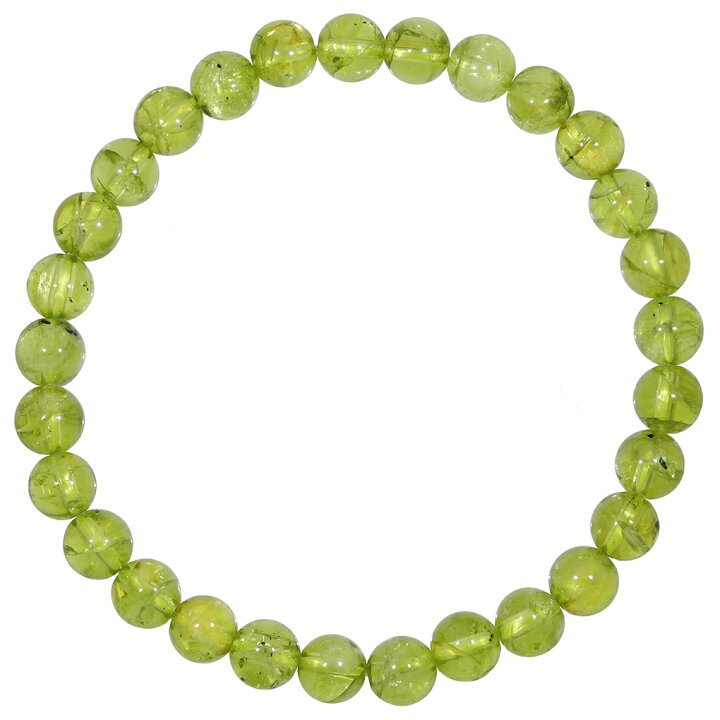 楽天市場】ペリドット ブレスレット 6.5mm 16.5~17.5cm S〜L サイズ 8 