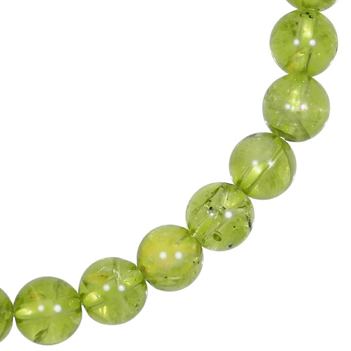 楽天市場】ペリドット ブレスレット 6.5mm 16.5~17.5cm S〜L サイズ 8 
