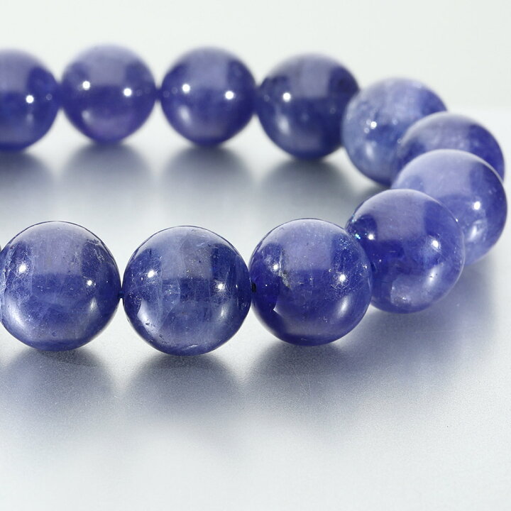 楽天市場】タンザナイト ブレスレット 13.2mm 19cm メンズ L 
