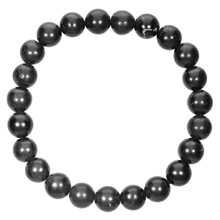 楽天市場】天然 ブラックシリカ ブレスレット 8mm 17〜17.5cm M L 