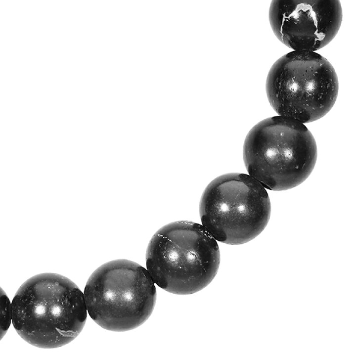 楽天市場】天然 ブラックシリカ ブレスレット 8mm 17〜17.5cm M L 
