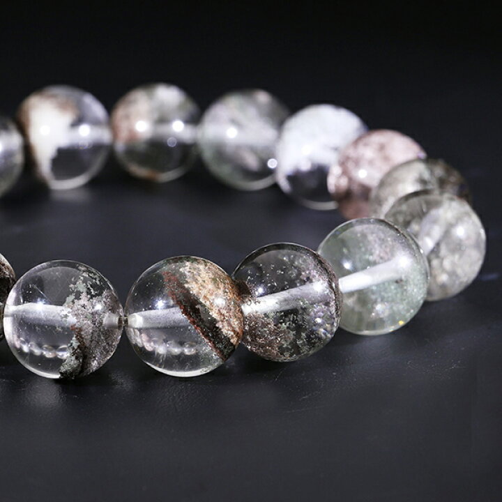 楽天市場】ガーデンクォーツ ブレスレット 12.5mm 19cm メンズL 