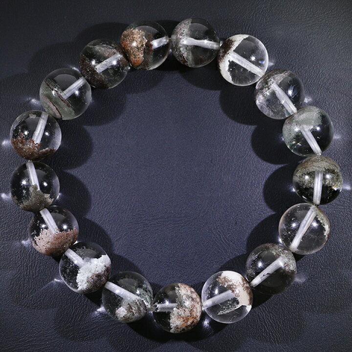 楽天市場】ガーデンクォーツ ブレスレット 12.5mm 19cm メンズL 