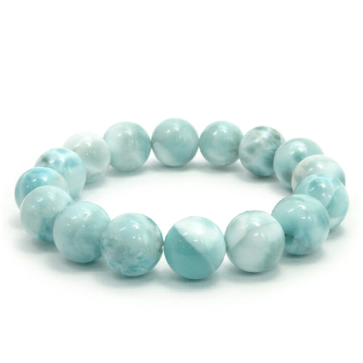 楽天市場】12.5mm 18cm ラリマー ブレスレット メンズM、レディースL  