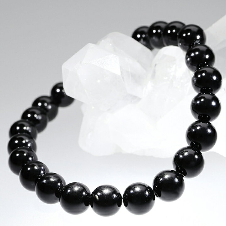 楽天市場】ブラックトルマリン ブレスレット 8mm 17〜18.5cm M〜LL  