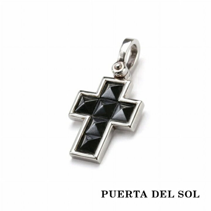 楽天市場】PUERTA DEL SOL スタッズ ヘマタイト クロスペンダント  