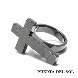 PUERTA DEL SOL Destroy 破壊 表面 ヘアライン ソリッド リング(11号〜23号) ブラック シルバー950 チタンコーティング ユニセックス シルバーアクセサリー 銀 SV950 ブリタニアシルバー シルバーリン