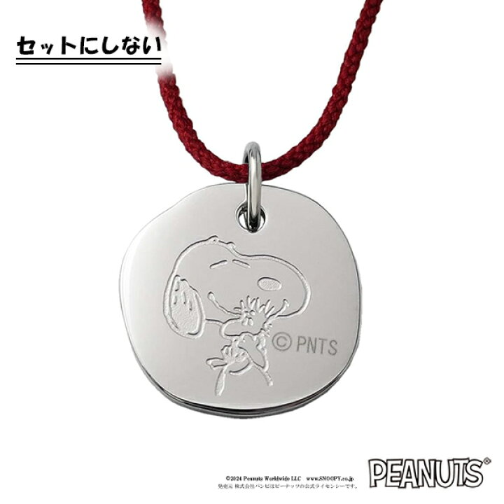 PEANUTS×ファイテン 4種 スヌーピー プレート ステンレススチール 