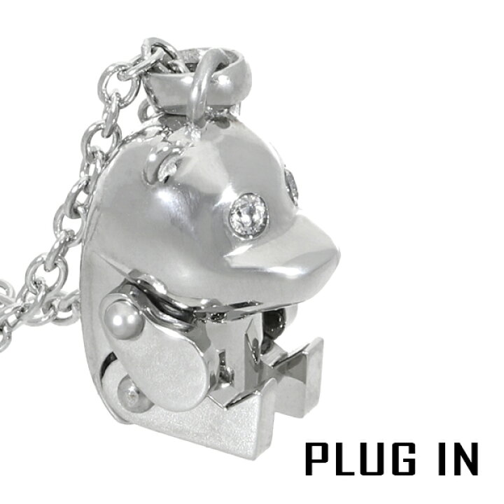 楽天市場】PLUG IN ステンレス テディベア ネックレス ペンダント 