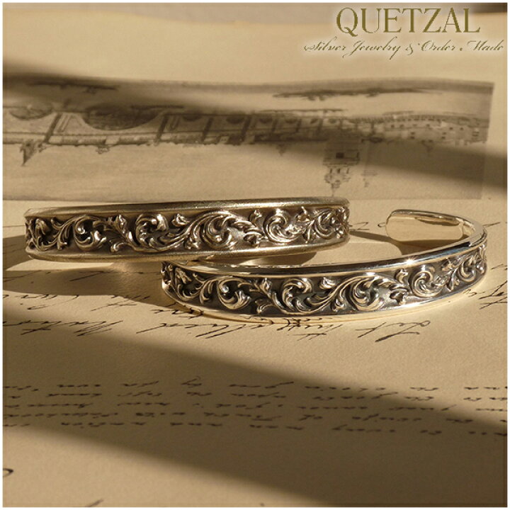 楽天市場】Quetzal ブラーゼンバングル ブランド シルバーブレスレット 