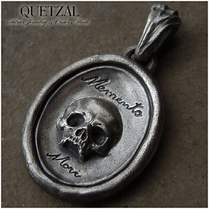 楽天市場】Quetzal メメントモリスカルペンダント ペンダントトップ 