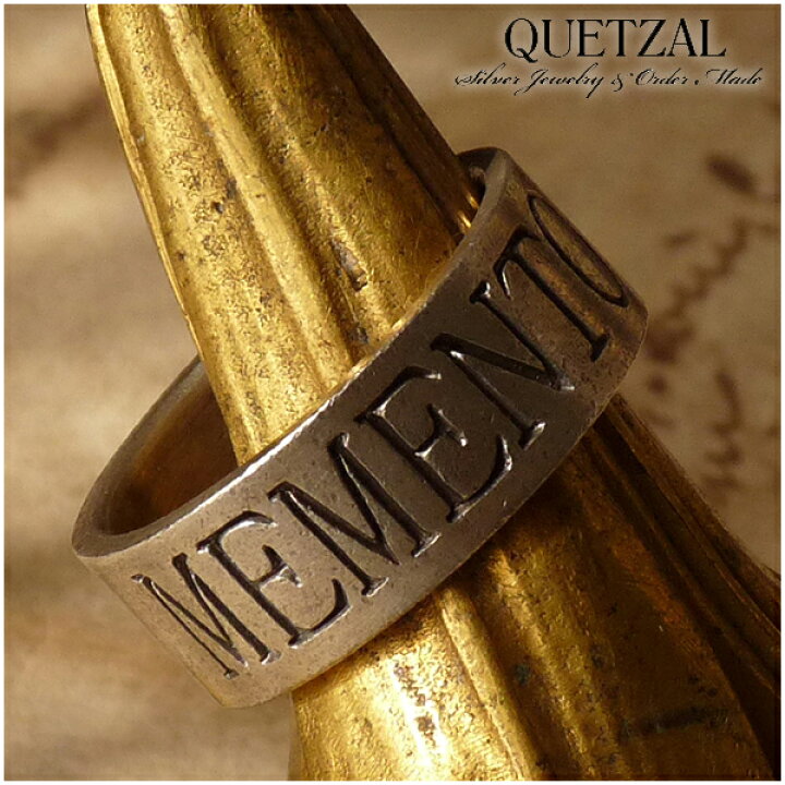 楽天市場】Quetzal メメントモリリング シルバーリング 5号〜27号 