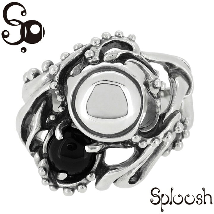 楽天市場】Sploosh R-21 リング10〜20号 オニキス リング メンズ  