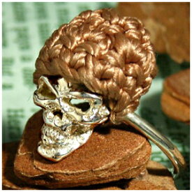 ブラウンシルク帽子 ピンキースカル シルバーリング 3～15号 指輪 リング Ring メンズ レディース 銀の蔵 シルバー925 メンズリング 男性用指輪 プレゼント 人気 おしゃれ