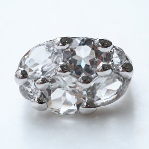 ROKUZAN ホワイトトパーズ リング 指輪 11〜20号 シルバー925 ROK-502R0526-WTF 碌山ジュエリー ブランド レディース 女性 彼女 娘 妻 誕生日 記念日 プレゼント 人気 おしゃれ