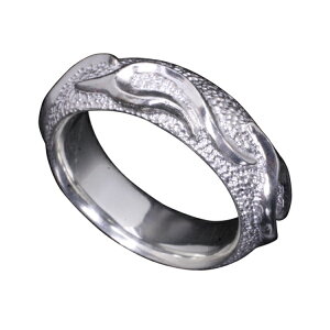 龍頭 白仕上げ 火焔 リング 12〜25号 指輪 メンズ シルバー シルバーリング メンズリング シルバー950 男性 彼氏 伝統技法 ギフト 人気 おしゃれ ブランド